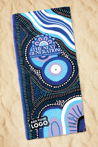 Future Dreaming NAIDOC 2025 Beach Towel