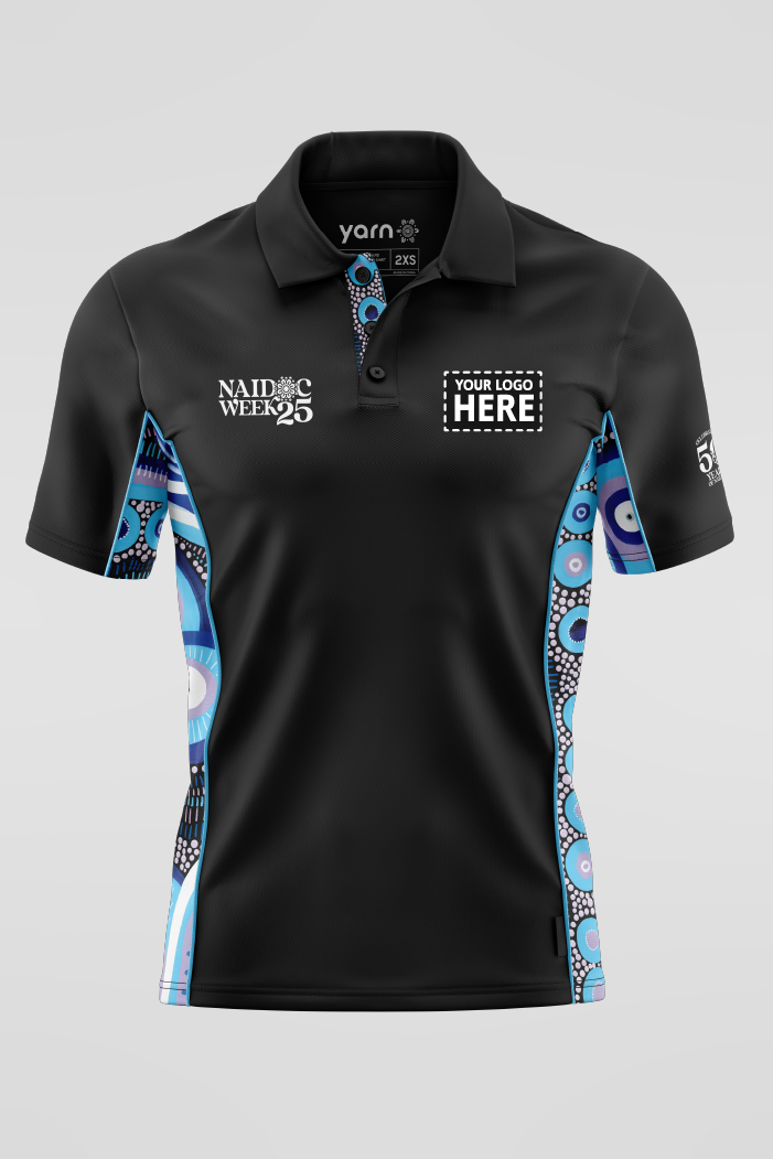 Future Dreaming NAIDOC 2025 Bamboo (Simpson) Unisex Polo Shirt