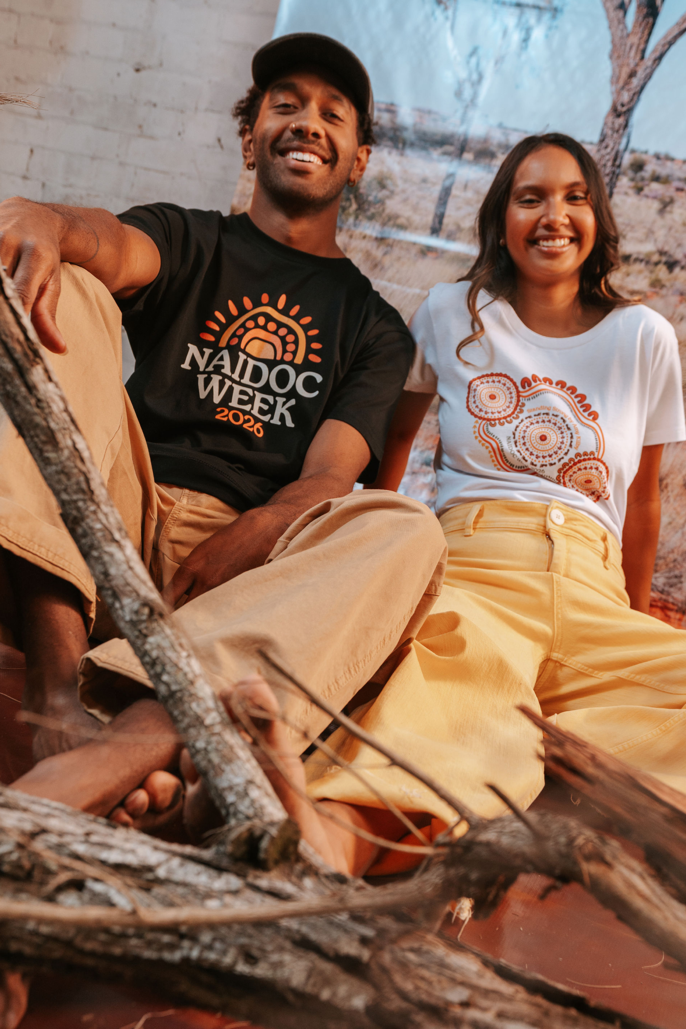 Standing Strong NAIDOC Week 2026 White Cotton Everyday Women