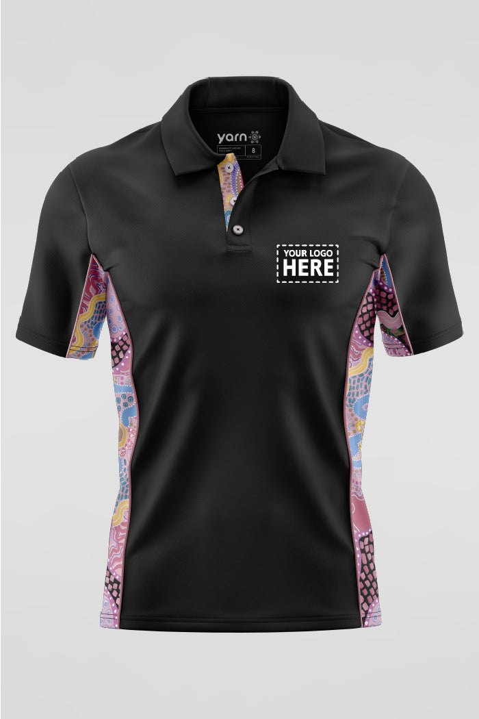 Guiding Light Black Bamboo (Simpson) Unisex Polo Shirt