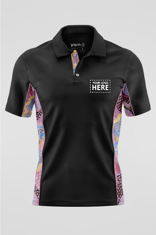 Guiding Light Black Bamboo (Simpson) Unisex Polo Shirt