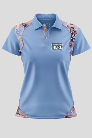 Guiding Light NAIDOC 2024 Sky Blue Bamboo (Classic) Polo Shirt