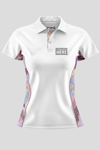 Guiding Light NAIDOC 2024 White Bamboo (Simpson) Polo Shirt