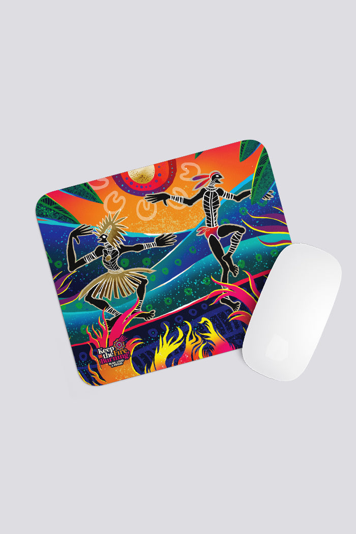 Fire Spirit People Mouse Pad