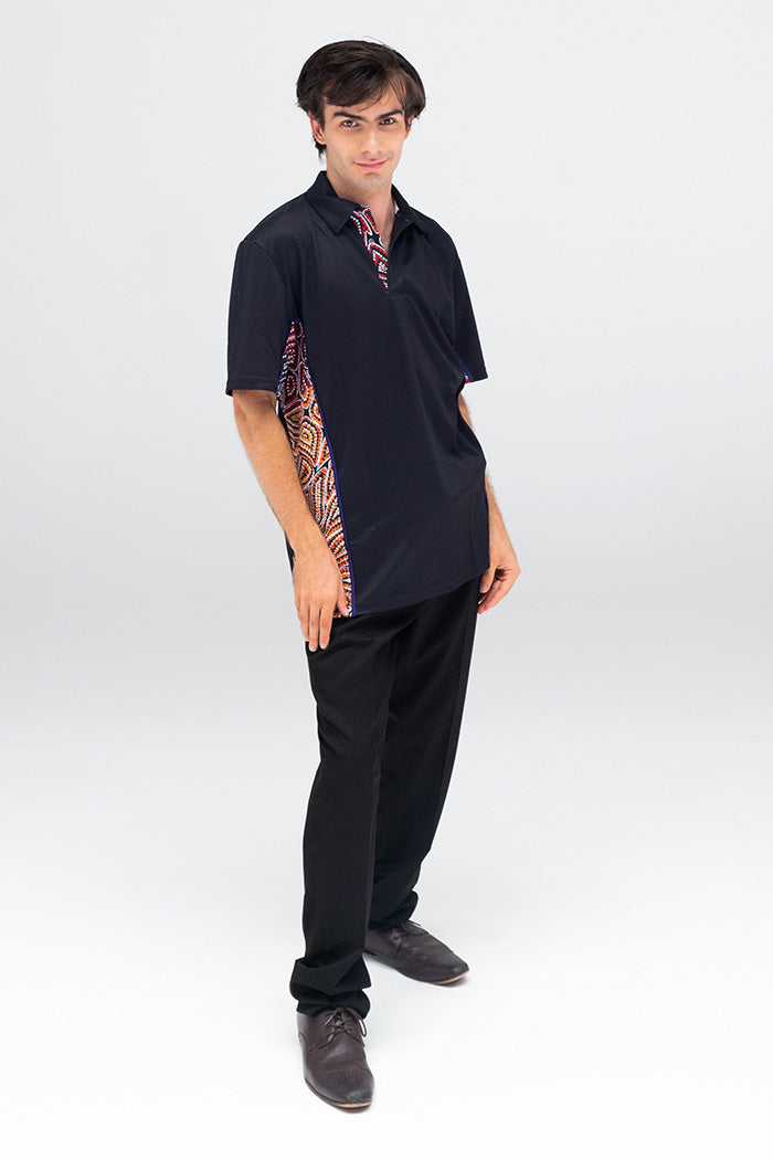 Our Many Tribes UPF50+ Bamboo (Simpson) Polo Shirt