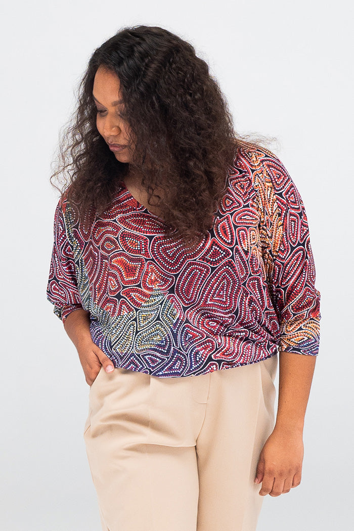 Our Many Tribes Dolman Sleeve Top