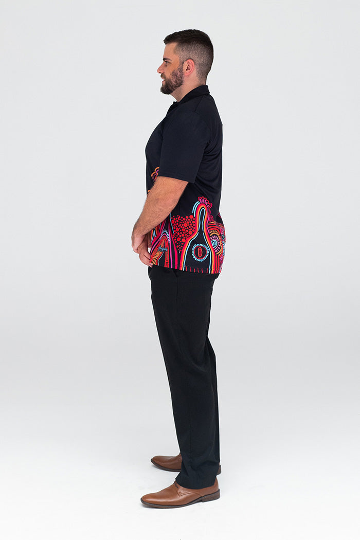 Knowledge Holders UPF50+ Black Bamboo Essence Polo Shirt