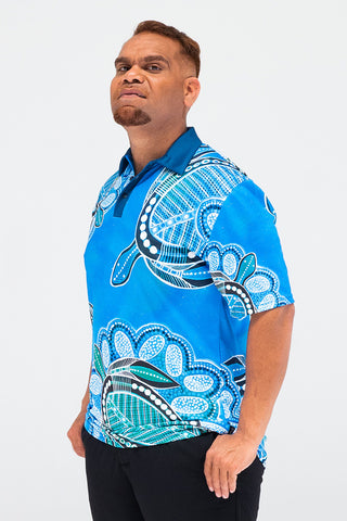 Ocean Turtles UPF50+ Polo Shirt