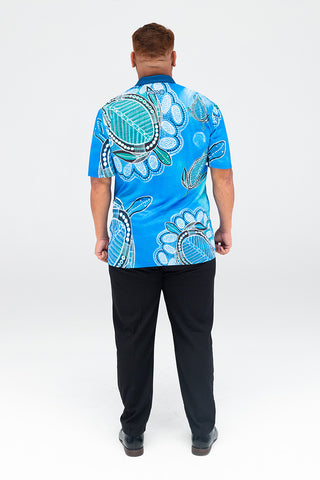 Ocean Turtles UPF50+ Polo Shirt