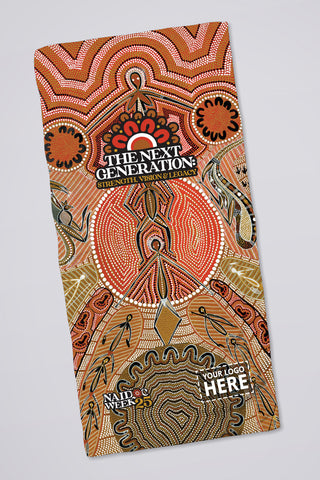 Leaving Footprints NAIDOC 2025 Beach Towel