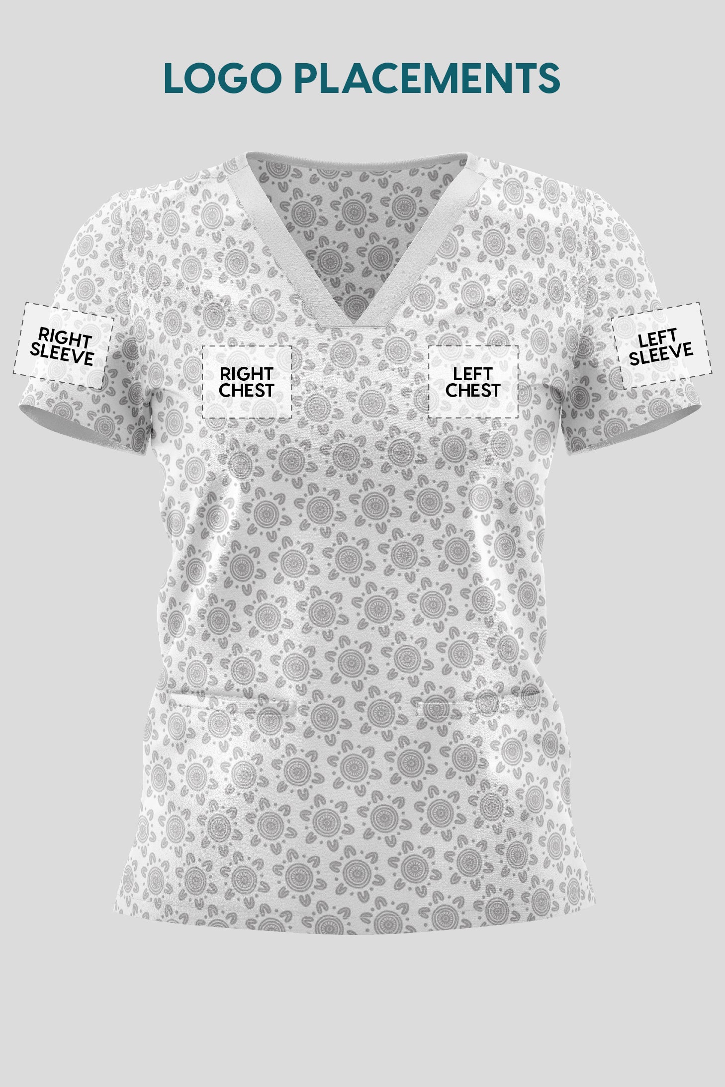 Proud & Deadly Women’s Three Pocket Scrub Top