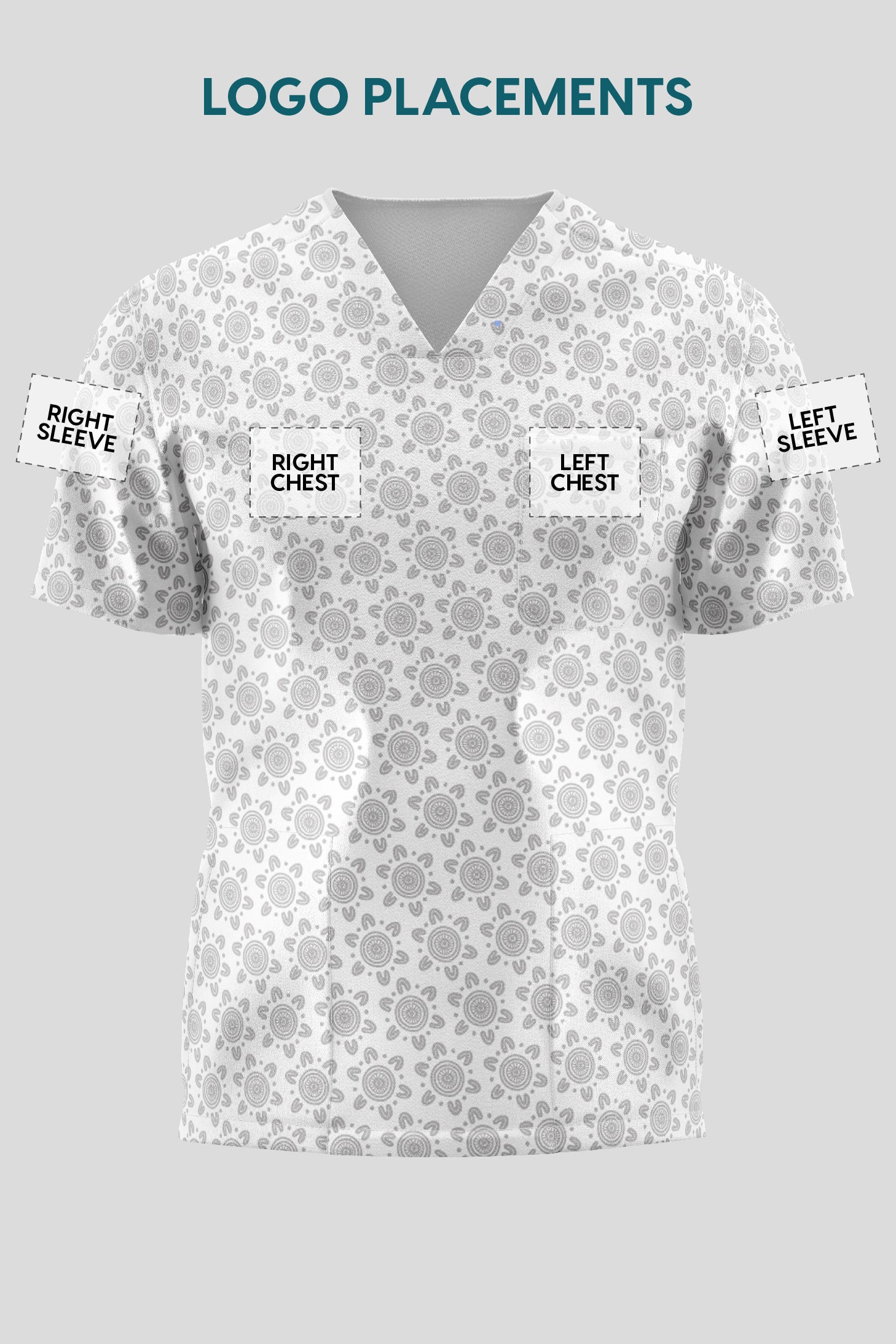 Proud & Deadly Unisex Three Pocket Scrub Top