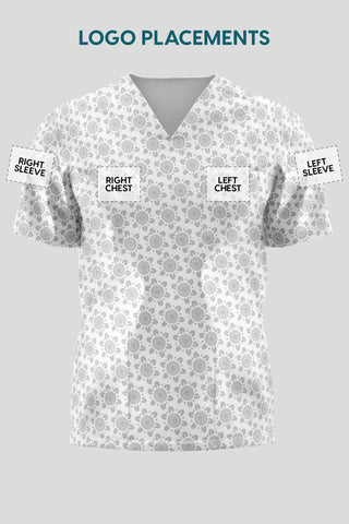 Guiding Light Unisex Three Pocket Scrub Top