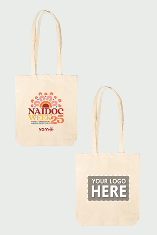 NAIDOC 2025 Natural Long Handle Cotton Tote Bag