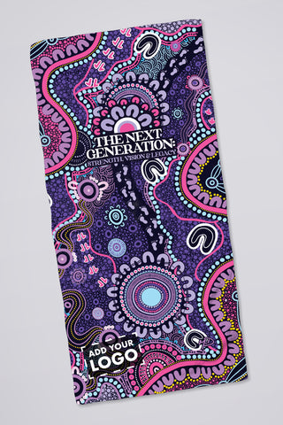 Muru To Our Biriwal (Pathway To Our Future) NAIDOC 2025 Beach Towel