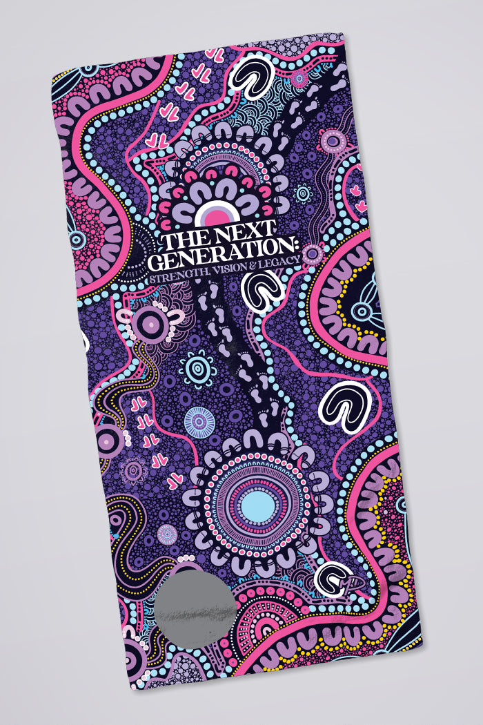 Muru To Our Biriwal (Pathway To Our Future) NAIDOC 2025 Beach Towel