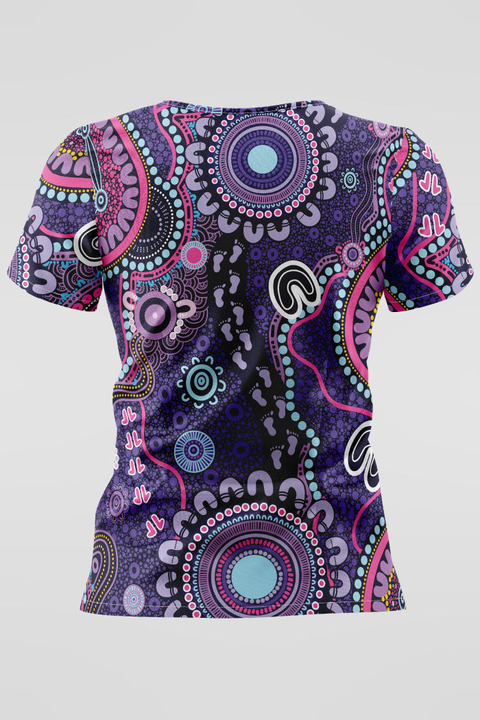 Muru To Our Biriwal (Pathway To Our Future) NAIDOC 2025 Women’s Three Pocket Scrub Top