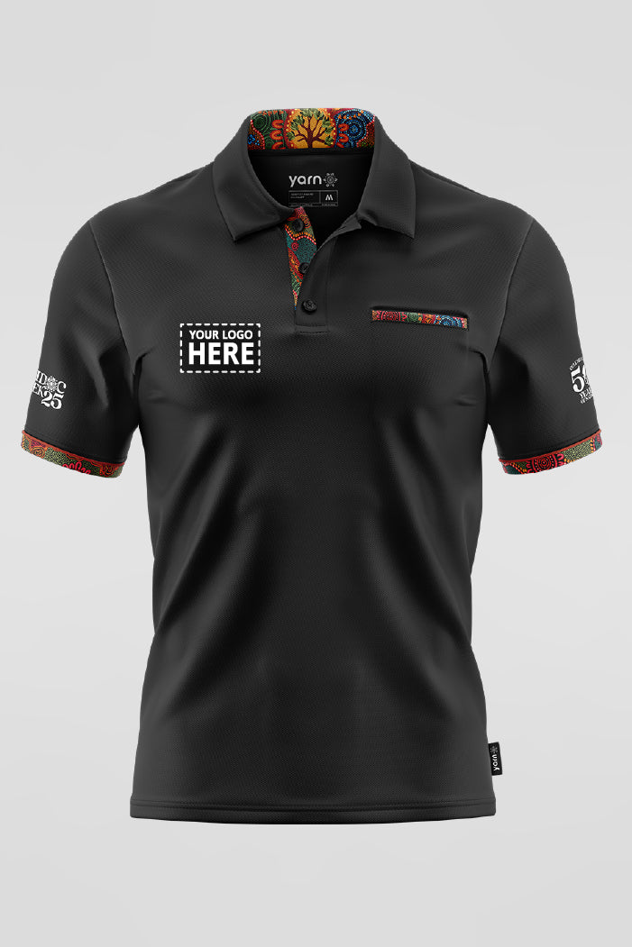 Wurung (Branches) NAIDOC 2025 Bamboo (Nullabor) Unisex Polo Shirt