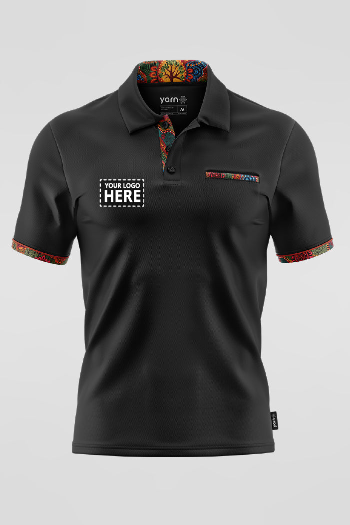 Wurung (Branches) Bamboo (Nullarbor) Unisex Polo Shirt