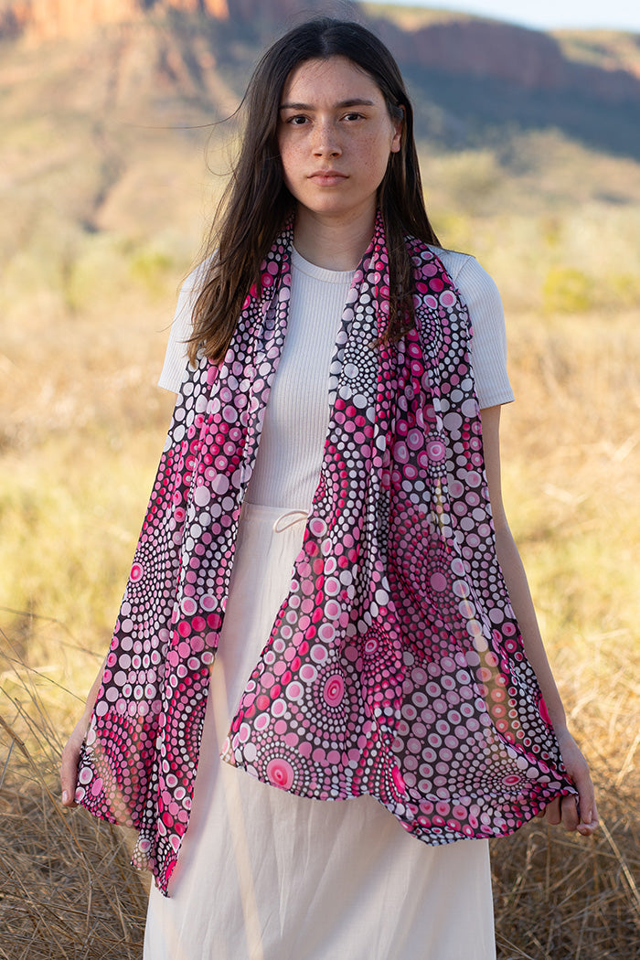 Tribe Of Women Rectangle Chiffon Scarf - Ready Stock