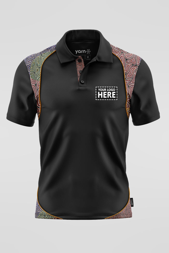 (EXPRESS) Our Many Tribes Black Bamboo (Classic) Polo Shirt