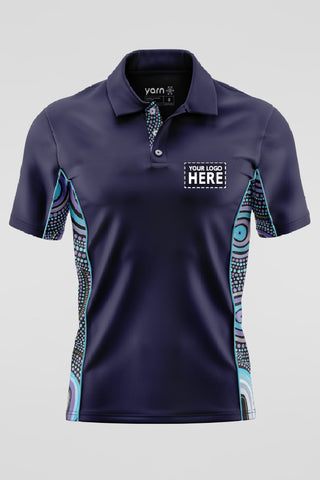 Our Future, Together NAIDOC 2024 Navy Bamboo (Simpson) Polo Shirt