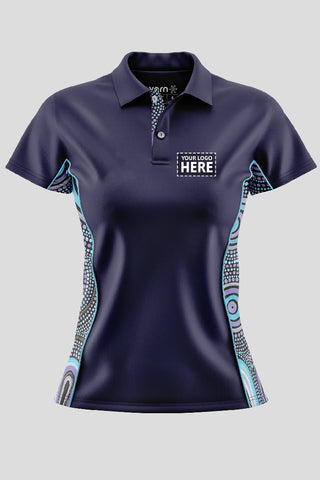 Our Future, Together NAIDOC 2024 Navy Bamboo (Simpson) Polo Shirt