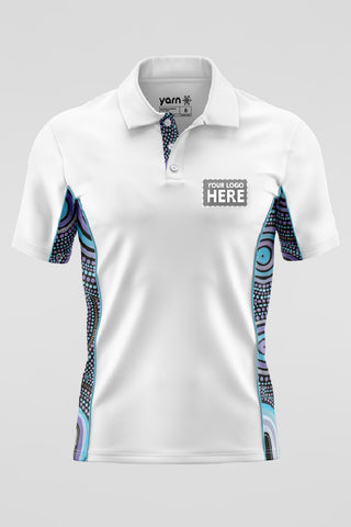 Our Future, Together NAIDOC 2024 White Bamboo (Simpson) Polo Shirt