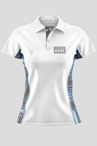 Our Future, Together NAIDOC 2024 White Bamboo (Simpson) Polo Shirt