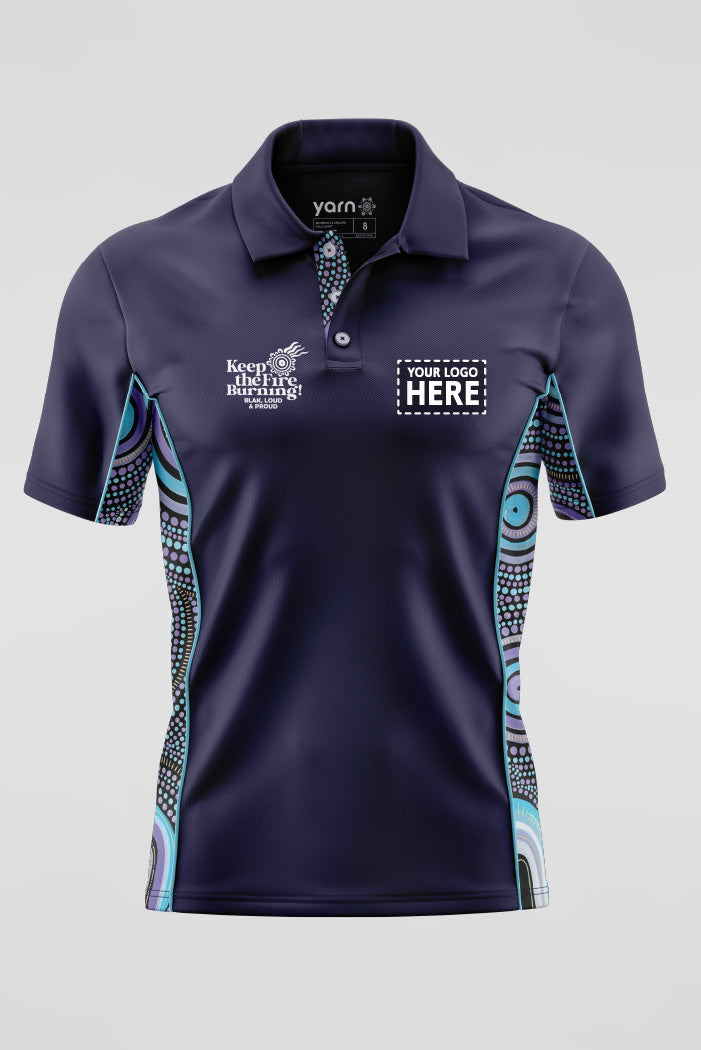 Our Future, Together NAIDOC 2024 Navy Bamboo (Simpson) Polo Shirt