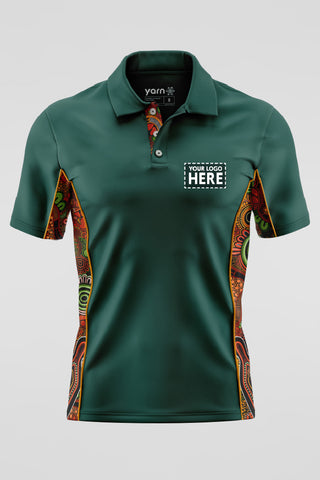 Proud & Deadly NAIDOC 2024 Forest Green Bamboo (Simpson) Polo Shirt