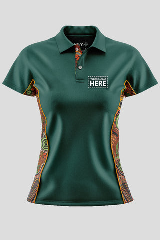 Proud & Deadly NAIDOC 2024 Forest Green Bamboo (Simpson) Polo Shirt