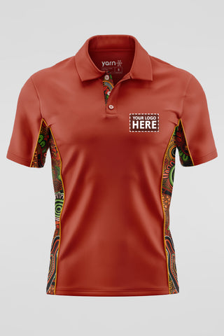 Proud & Deadly NAIDOC 2024 Ochre Red Bamboo (Simpson) Polo Shirt