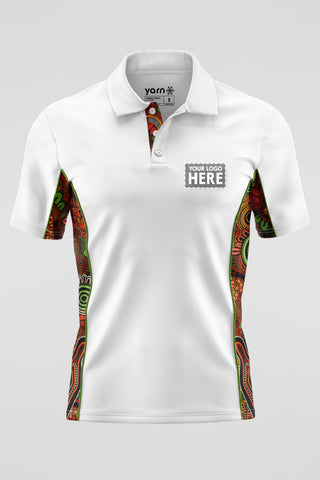 Proud & Deadly NAIDOC 2024 White Bamboo (Simpson) Polo Shirt