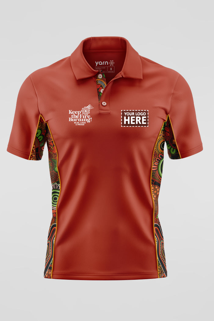 Proud & Deadly NAIDOC 2024 Ochre Red Bamboo (Simpson) Polo Shirt