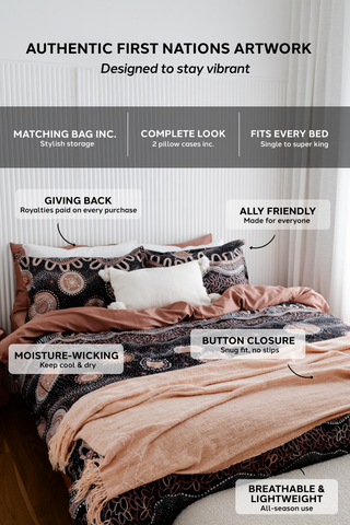 A Chapter Closing 100% Cotton Quilt Cover Set - Ready Stock