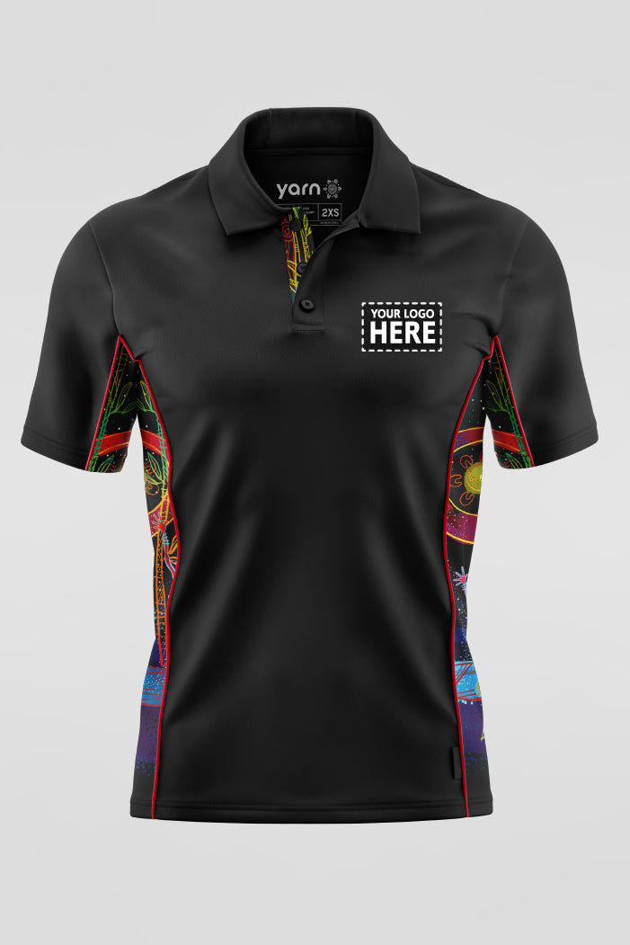 Celestial Rhythms Bamboo (Simpson) Unisex Polo Shirt