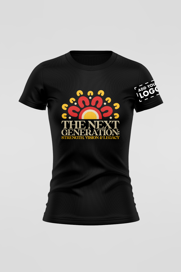 The Next Generation NAIDOC 2025 Black Cotton Crew Neck Women