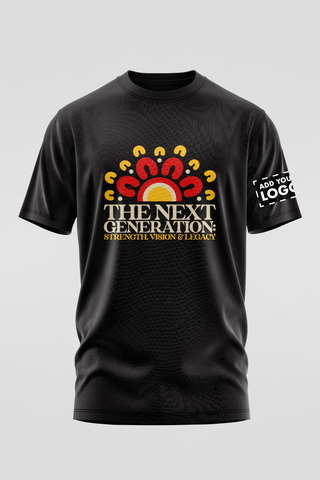 The Next Generation NAIDOC 2025 Black Cotton Crew Neck T-Shirt