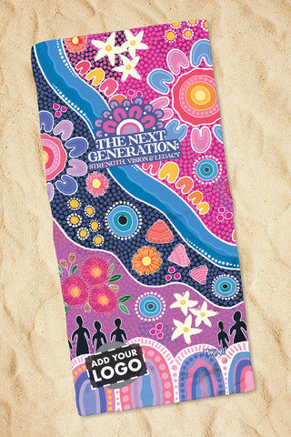 Thriving Together NAIDOC 2025 Beach Towel