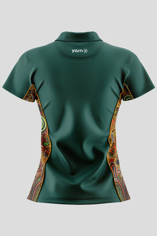 Proud & Deadly NAIDOC 2024 Forest Green Bamboo (Simpson) Polo Shirt
