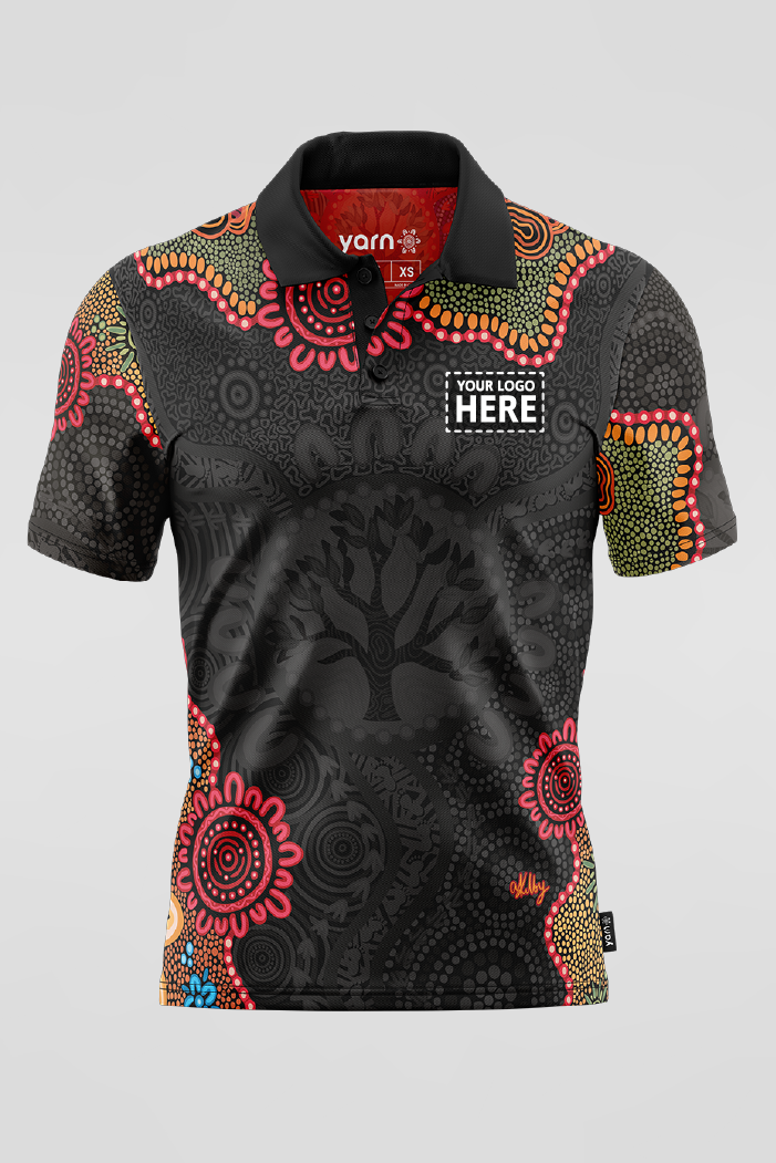 Wurung (Branches) NAIDOC 2025 Bamboo Essence Unisex Polo Shirt