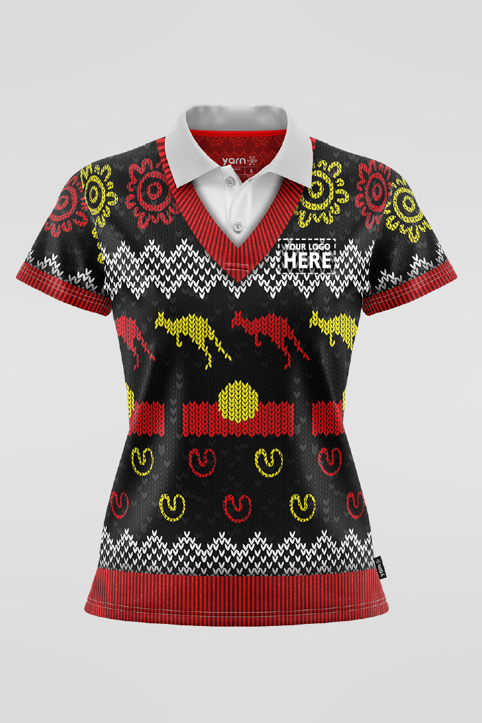 Christmas Joy (Flag) Polo Shirt