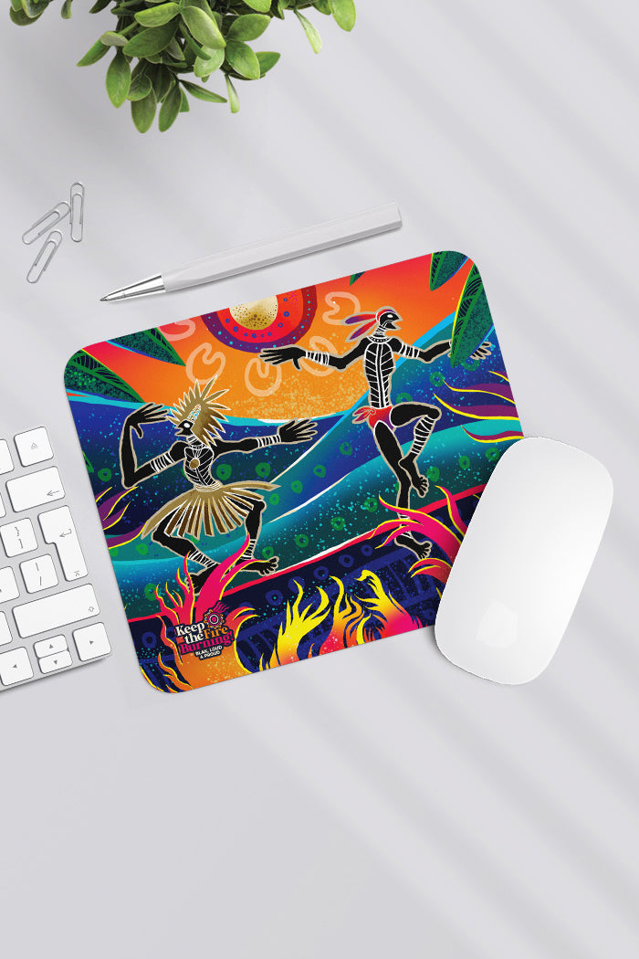 Fire Spirit People Mouse Pad