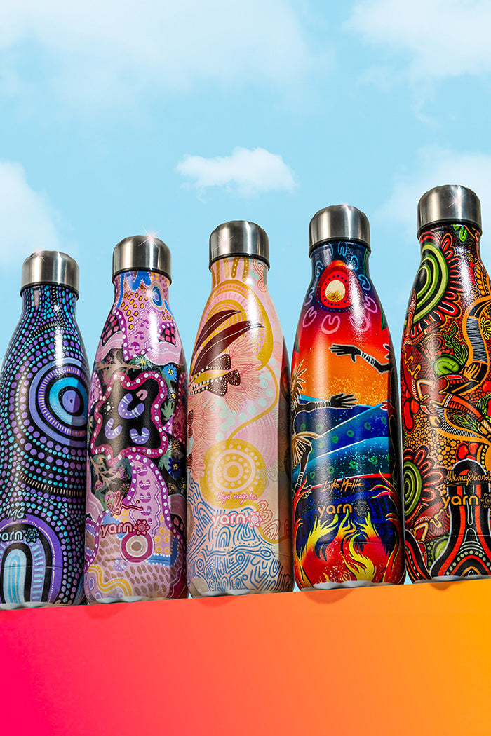 (Bulk Order) Guiding Light NAIDOC 2024 Vacuum Insulated Double Walled Stainless Steel Water Bottle
