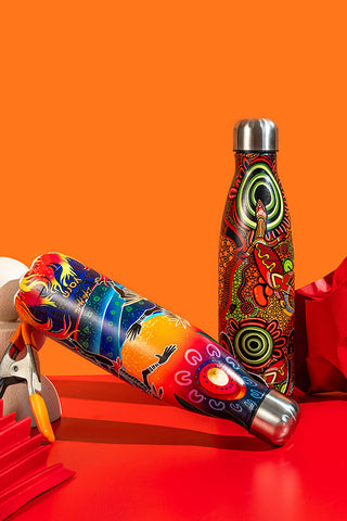 (Bulk Order) Fire Spirit People NAIDOC 2024 Vacuum Insulated Double Walled Stainless Steel Water Bottle