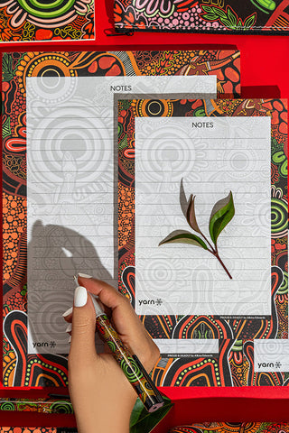 (Bulk Order) Proud & Deadly NAIDOC 2024 Notepad 3 Pack (A4, A5 & A6) with 3 Pack of Pens