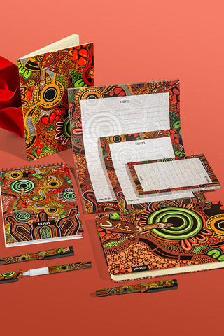 (Bulk Order) Proud & Deadly NAIDOC 2024 A5 Textured Notebook with Pens
