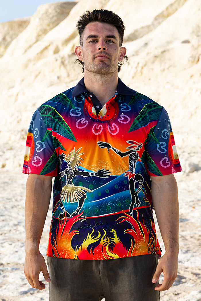 (Bulk Order) Fire Spirit People Unisex Polo Shirt