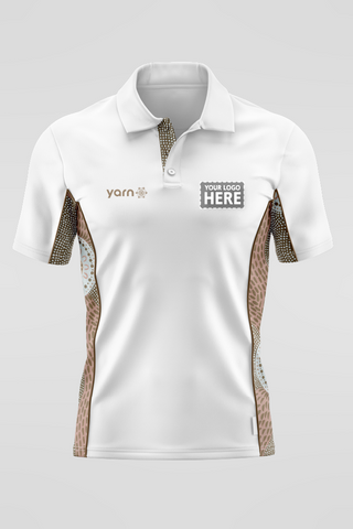 (EXPRESS) Mountains White Bamboo (Simpson) Unisex Polo Shirt